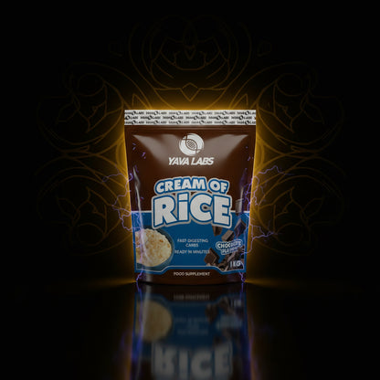 Creme de arroz Yava Labs, embalagem de 1kg, com textura cremosa e ingredientes naturais, ideal para alimentação saudável.