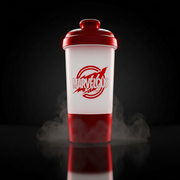 Shaker Marvelous Marvellous com design moderno, feito de plástico resistente, usado para misturar bebidas de forma prática.