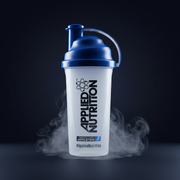 Shaker de 700ml da Applied Nutrition com tampa segura, ideal para misturar suplementos e bebidas energéticas.