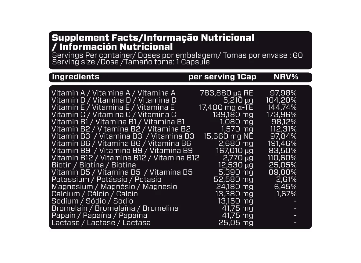 Dirty Squads Multi-V – Pacote Diário Completo de Vitaminas - VinnyPowerNutrition