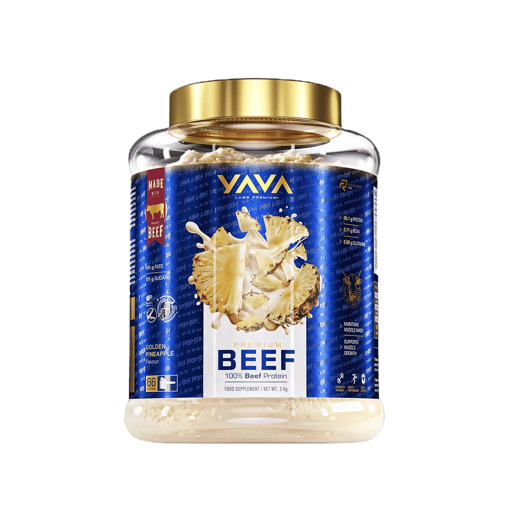 Yava Labs Premium Beef Protein 2 kg - VinnyPowerNutrition