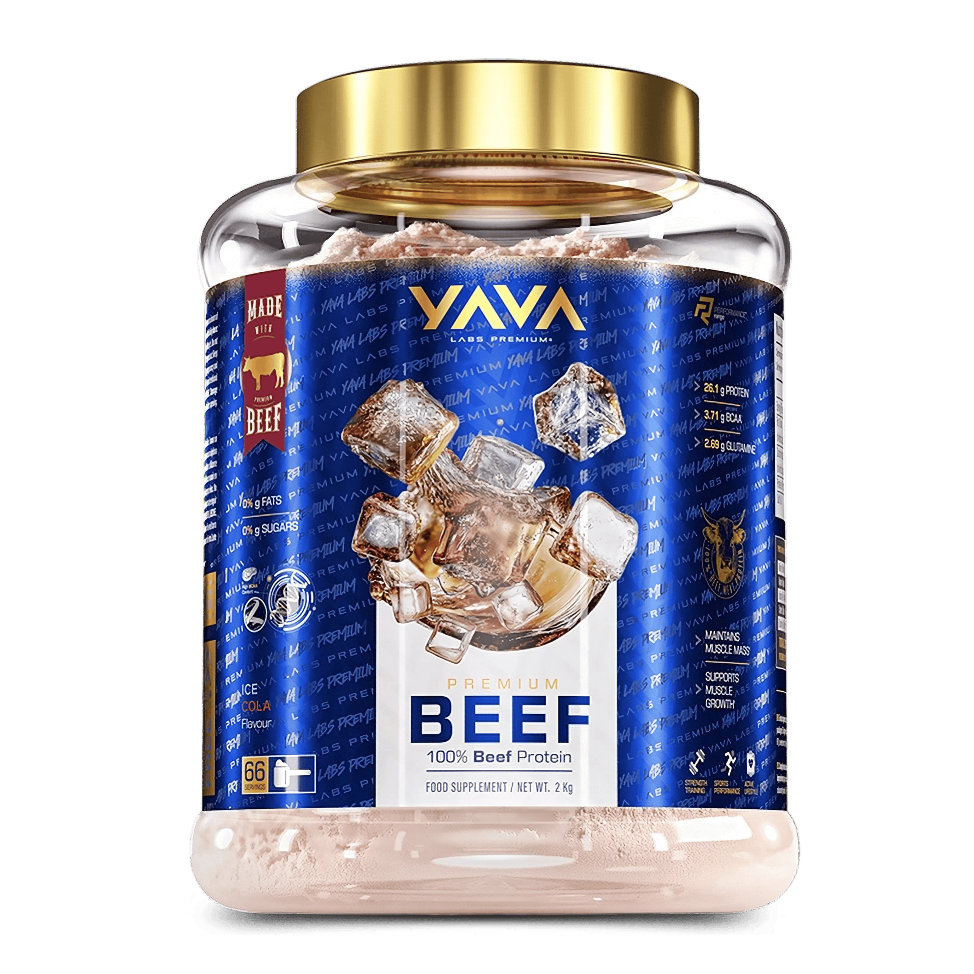 Yava Labs Premium Beef Protein 2 kg - VinnyPowerNutrition
