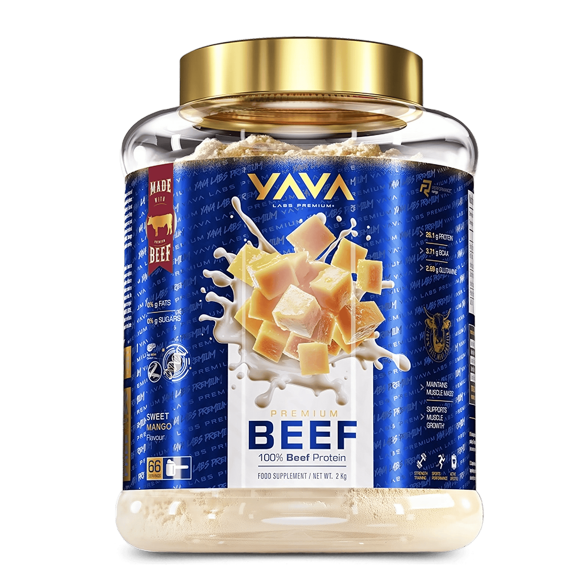 Yava Labs Premium Beef Protein 2 kg - VinnyPowerNutrition