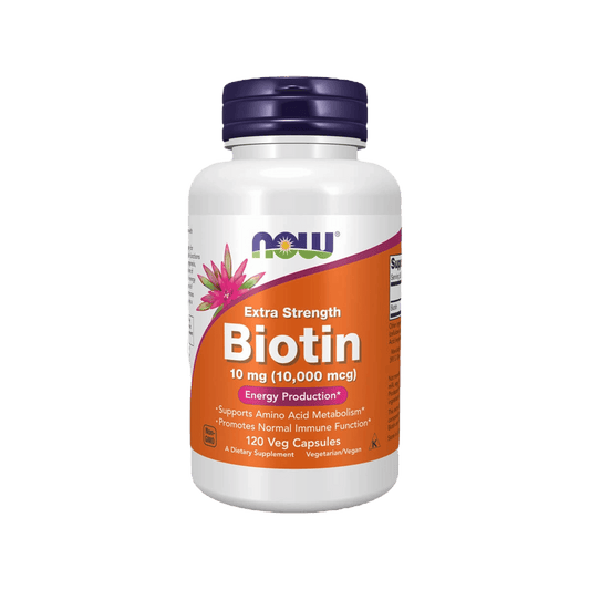 Biotin 10mg (10,000mcg) - 120 Cápsulas - VinnyPowerNutrition