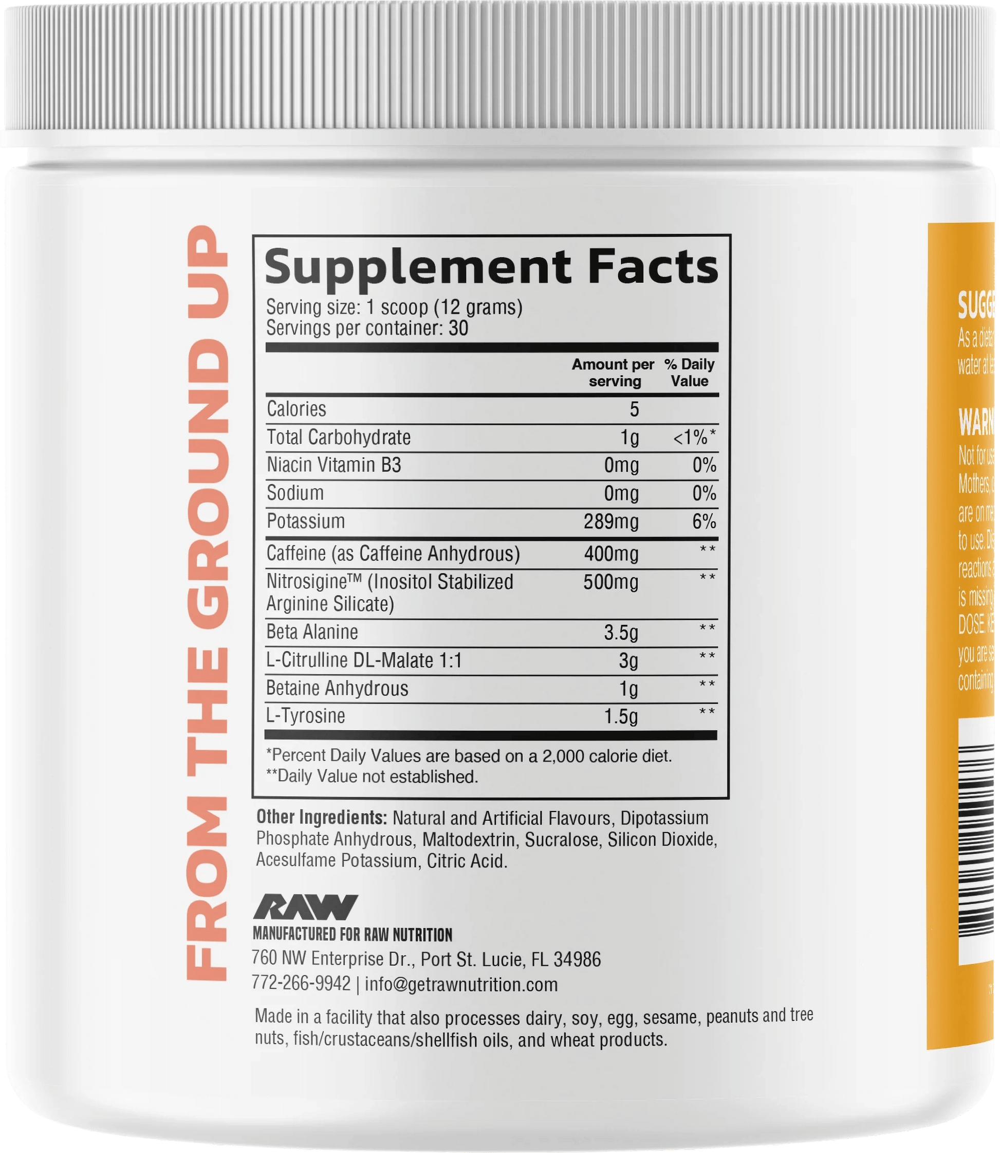 RAW Pre Extreme - 360 g - VinnyPowerNutrition