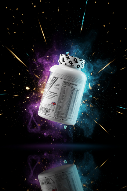 Complexo multivitamínico DY Nutrition Dorian Yates com 60 comprimidos, suplemento de vitaminas e minerais para a saúde.