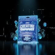 Gomas de creatina da Applied Nutrition, suplemento esportivo com sabor e textura atraentes, para melhorar o desempenho físico.