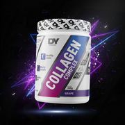 Complexo de Colágeno Dorian Yates com sabor uva, embalagem de 300g, suplemento para pele e articulações.