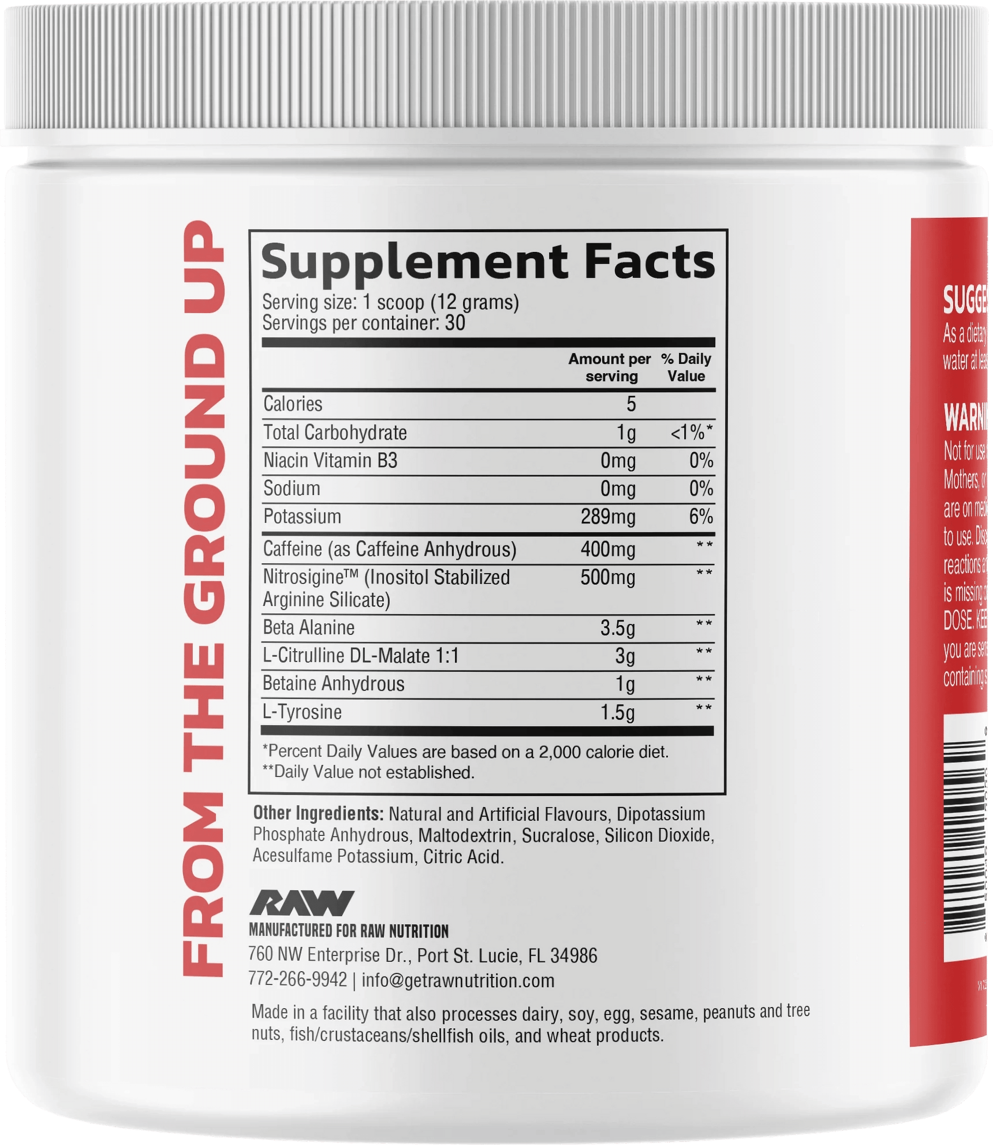 RAW Pre Extreme - 360 g - VinnyPowerNutrition