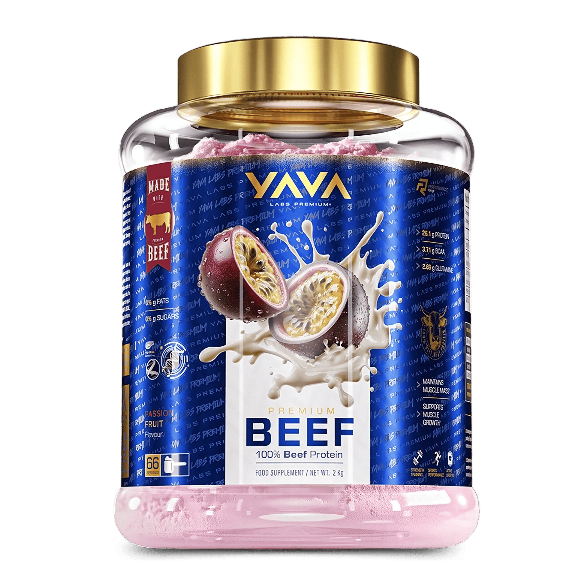 Yava Labs Premium Beef Protein 2 kg - VinnyPowerNutrition
