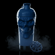 Shaker Skull The Curse JNX Sports, capacidade de 700ml, com design de caveira e tampa segura, para bebidas esportivas.