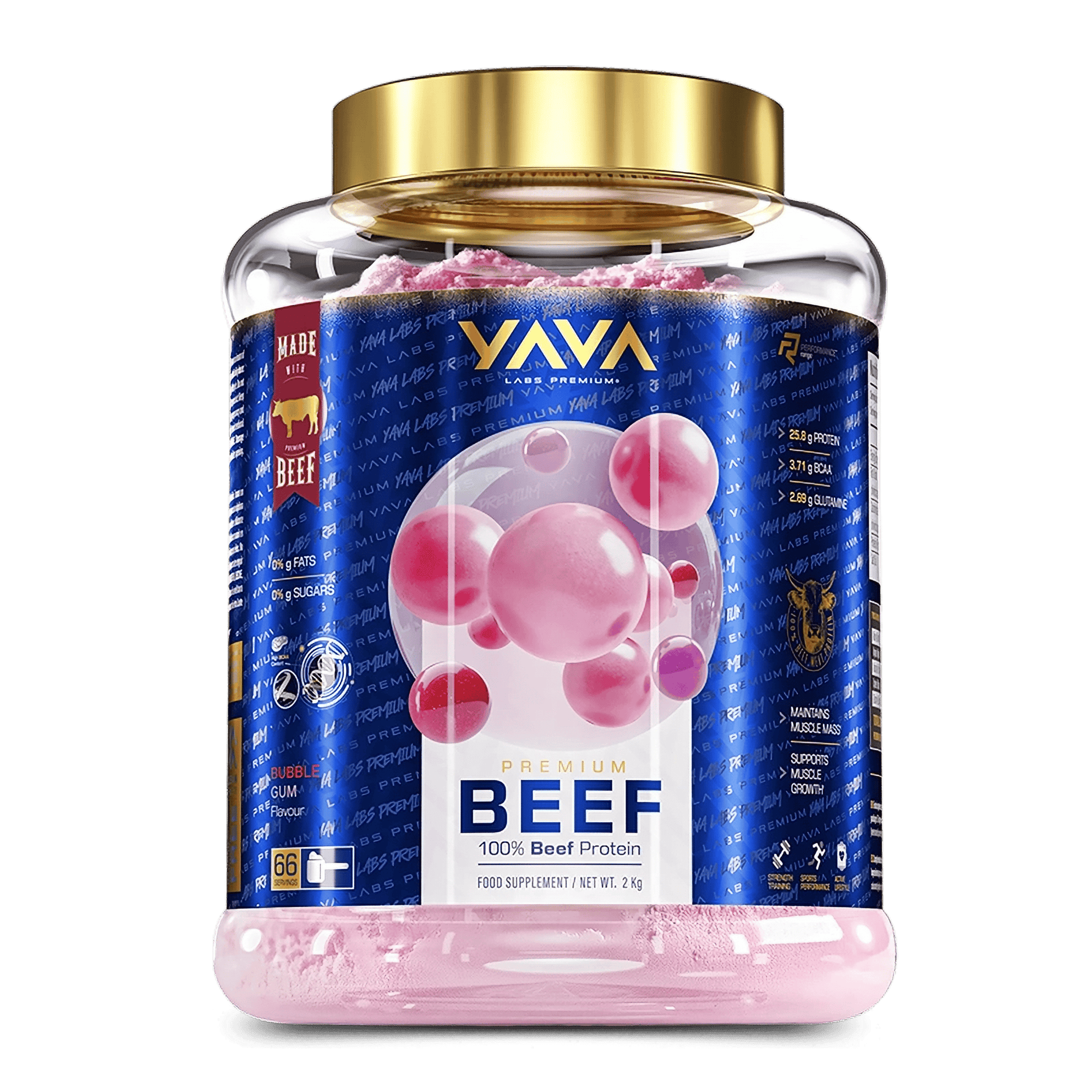 Yava Labs Premium Beef Protein 2 kg - VinnyPowerNutrition