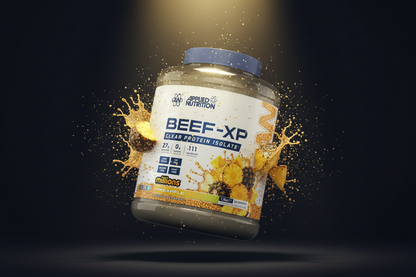 Pote de 1,8kg de Beef-XP da Applied Nutrition, suplemento de proteína bovina para ganho de massa muscular.