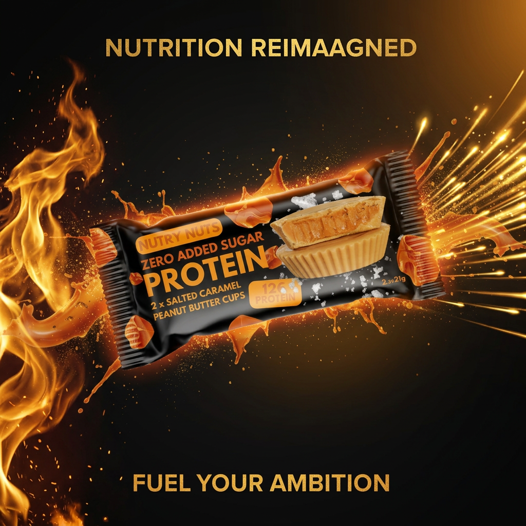 Copo de manteiga de proteína NUTRYNUTS com 42g, mostrando a embalagem e o produto em destaque.