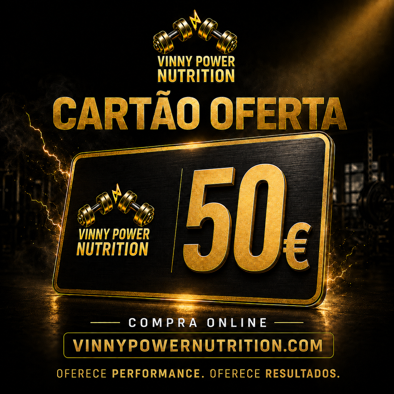Cartão-presente VPN VinnyPowerNutrition, código de presente digital para acesso seguro à rede privada virtual.
