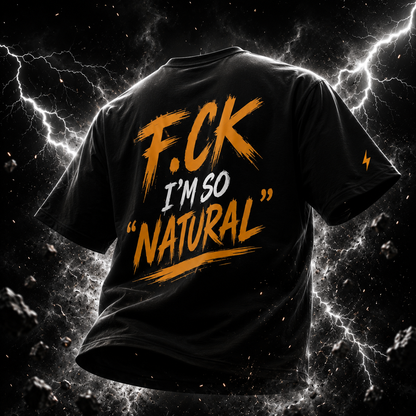 Camiseta oversized VinnyPowerNutrition Unleash The Beast preta com detalhes em branco e logotipo da marca na frente