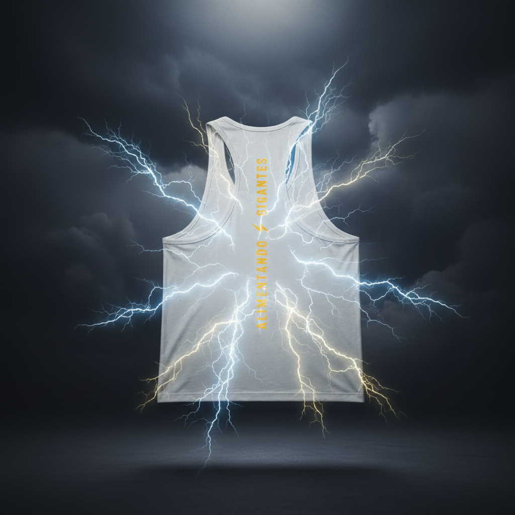 VinnyPowerNutrition Regata VinnyPowerNutrition workout tank top in black, featuring breathable fabric and athletic fit.