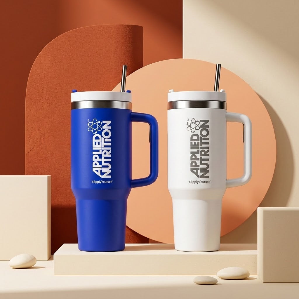 Copo térmico Cooler Tumbler Cup 1200ml branco da Applied Nutrition
