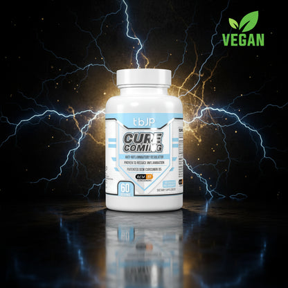 Imagem de capa para o produto Cure-Coming da marca TBJP, com design moderno e elementos visuais relacionados ao bem-estar.