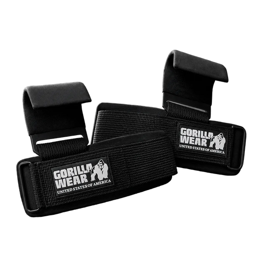 Gorilla Wear alças de levantamento de peso, suporte de treino com design robusto e alça confortável para musculação.
