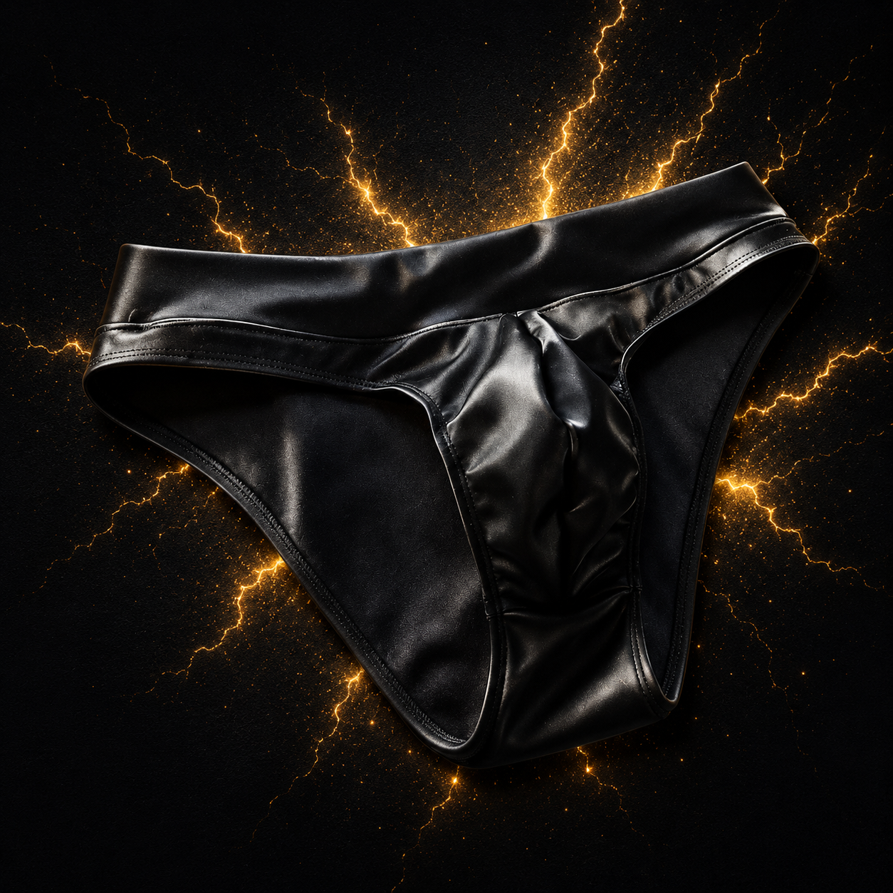 Cueca de competição VinnyPowerNutrition Classic Physique, roupa íntima masculina ajustada e confortável para fisiculturistas e atletas.