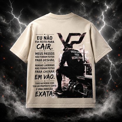 T-Shirt Oversize Vinny Power Nutrition — Disciplina, Foco e Resultados