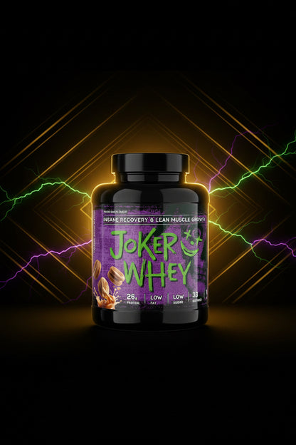 Saco de 2,3kg de whey protein Joker, com embalagem nutritiva e rótulo visível, ideal para suplementação esportiva.