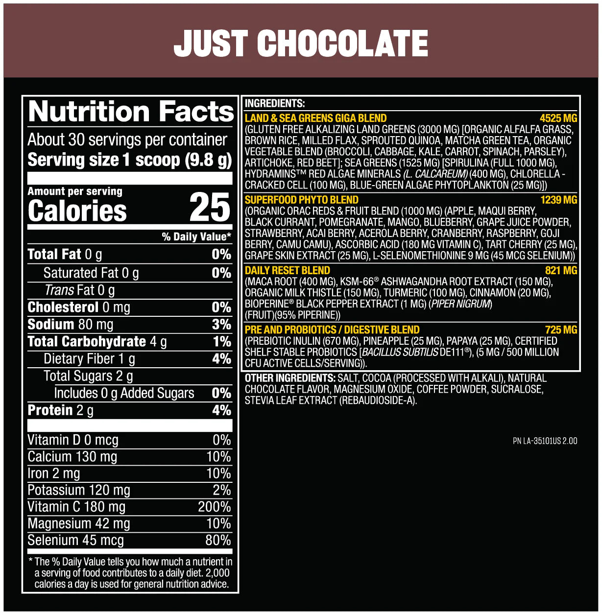 Mutant Big Greens - 30 servings - VinnyPowerNutrition