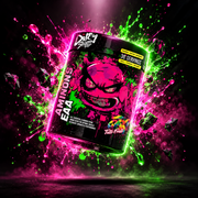 Frasco de Aminoácidos Amino9X da Dirty Squads, suplemento com EAA e BCAA para recuperação muscular.