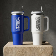 Copo térmico Cooler Tumbler Cup 1200ml da Applied Nutrition, com tampa e canudo reusável