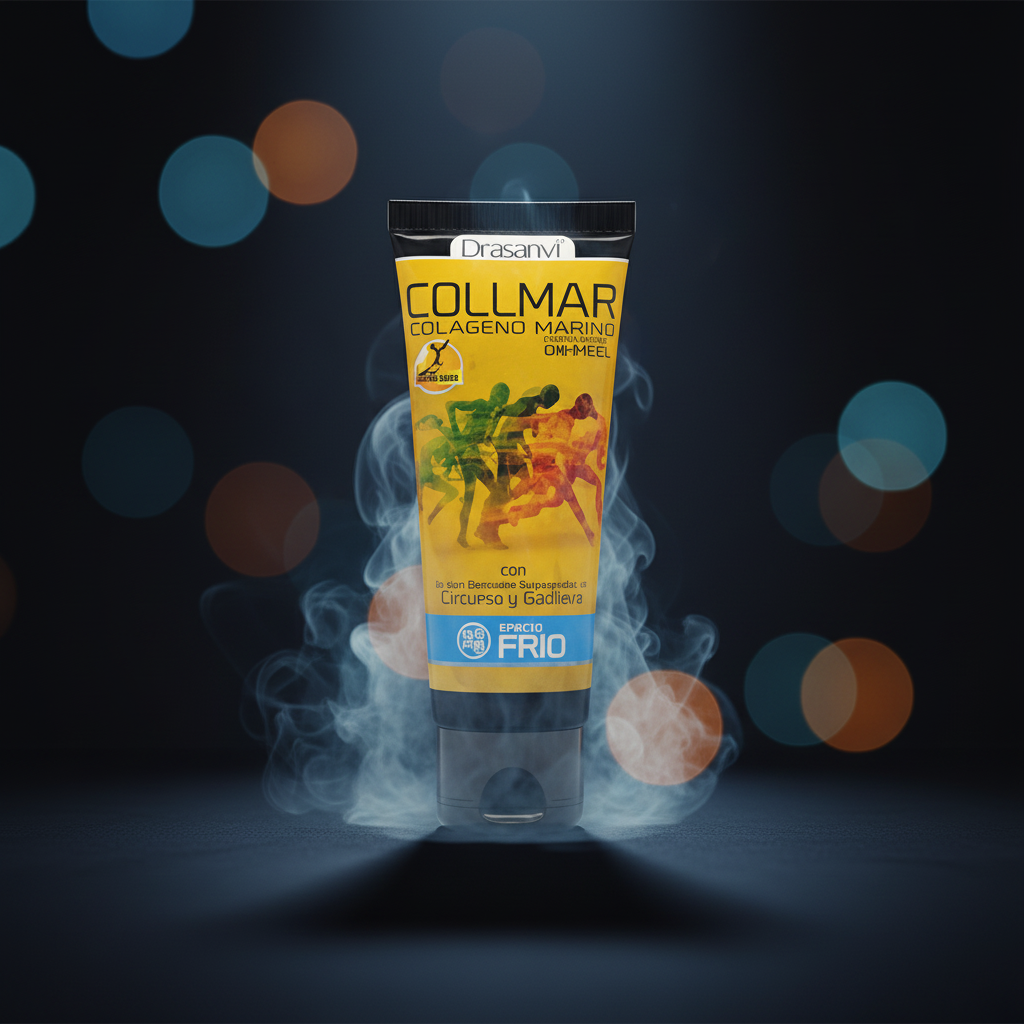 Gel de efeito frio Collmar Cremi Gel em embalagem de 75ml, com textura suave e efeito refrescante na pele