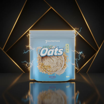 Aveia instant 1kg da 7 Nutrition, pacote com aveia em flocos visível, ideal para café da manhã saudável.