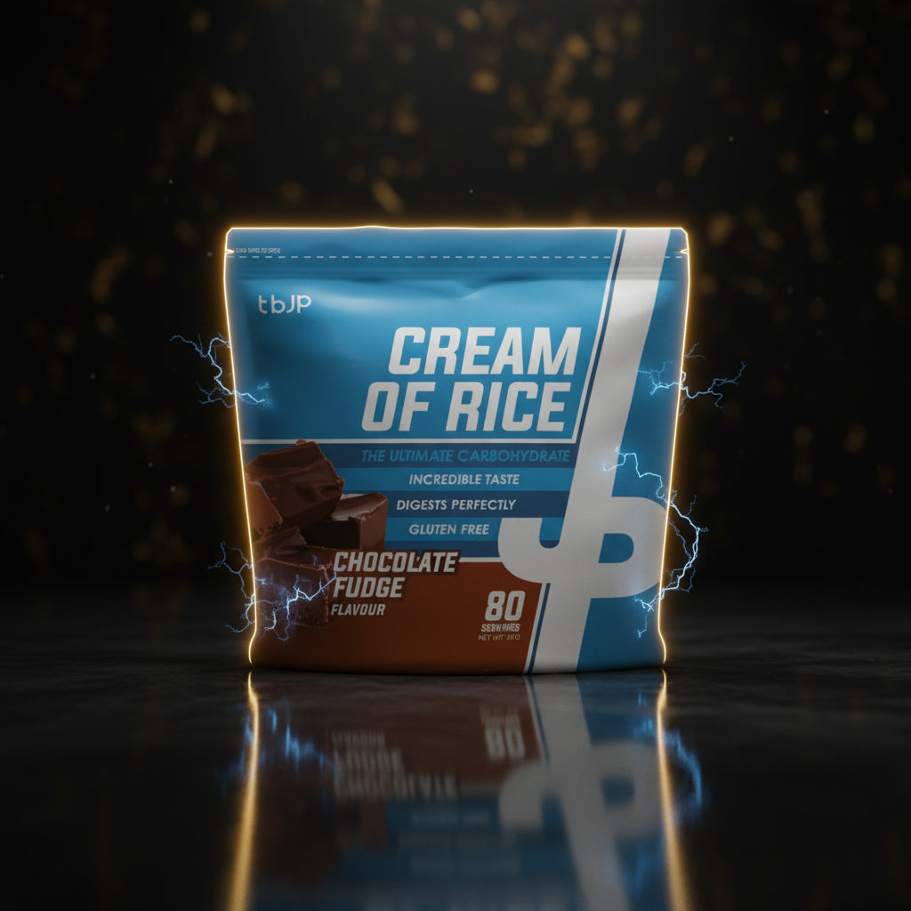 Creme de arroz TBJP, pacote de 2kg de farinha de arroz cremosa e nutritiva para preparo de refeições saudáveis.