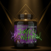 Whey protein Joker 2,3 kg sabor chocolate em embalagem para suplementação esportiva