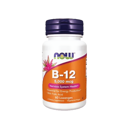 NOW Vitamin B-12 5,000mcg - 60 Cápsulas