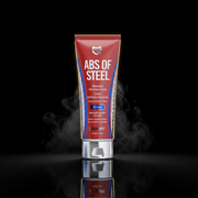 Lata de 237ml de ABS de aço da Steel Fit, recipiente metálico para armazenamento de suplementos ou produtos.