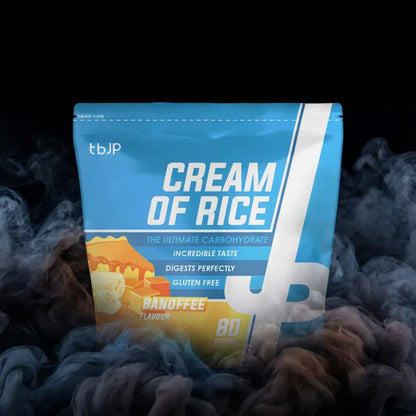 Creme de arroz TBJP Banoffee em embalagem de 2 kg, produto natural e nutritivo para café da manhã saudável.
