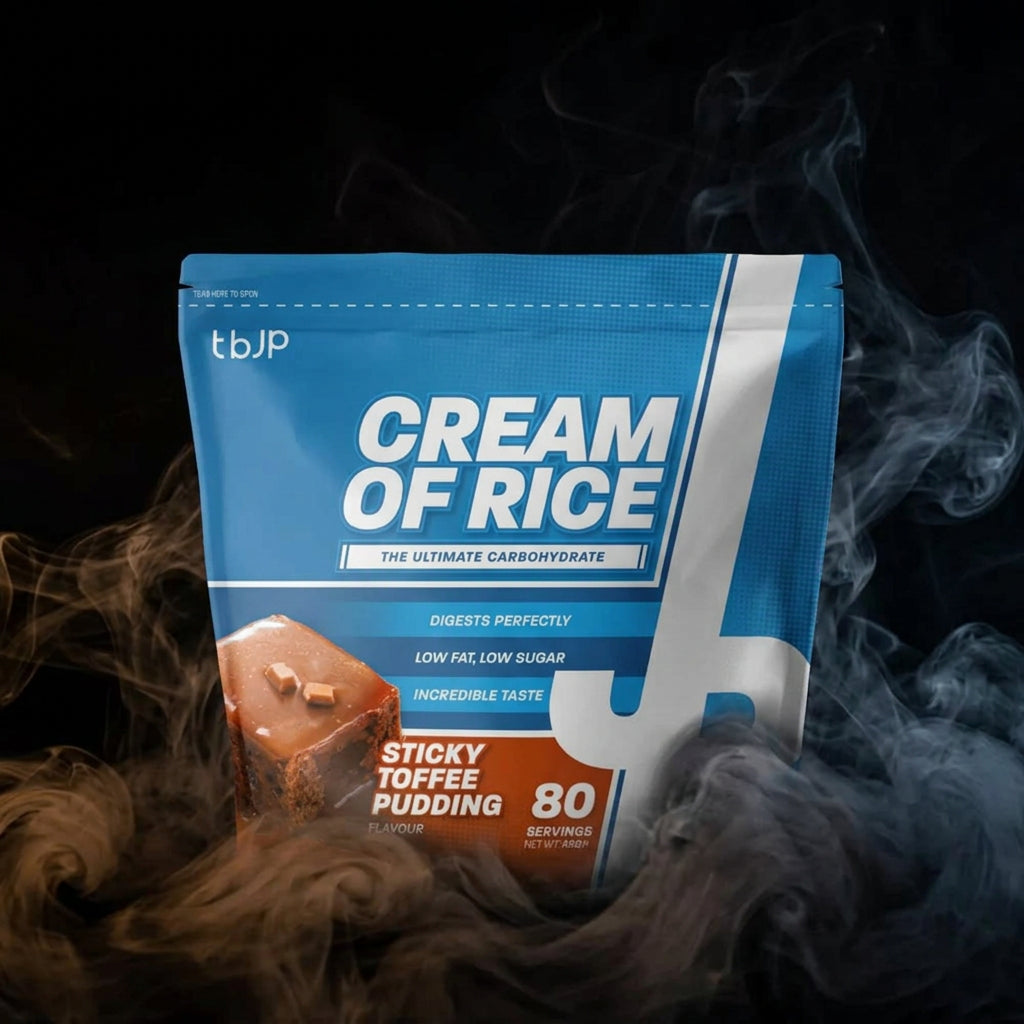 Creme de arroz TBJP sabor sticky toffee pudding, embalagem de 2 kg, textura cremosa e deliciosa para receitas e sobremesas.