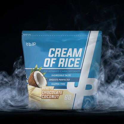 Creme de arroz TBJP sabor chocolate branco com coco, embalagem de 2 kg, produto para alimentação saudável.